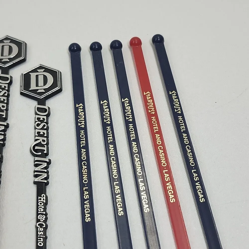 12 Las Vegas Casino Swizzle Sticks Stardust Hotel Riviera Dessert Inn Vintage